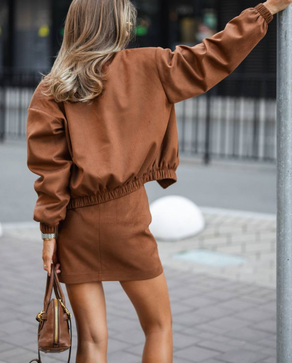 89 Спідниця з замши